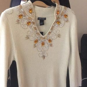 NWT!! Lauren Michelle beaded sweater.
